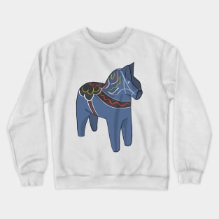 Sweden Dala Horse Dalecarlian Swedish Crewneck Sweatshirt